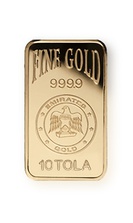 10 Tolas Gold Bar 999.9 - Emirates