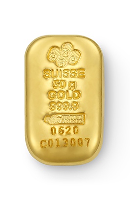 50gm Gold Bar 999.9 - PAMP Suisse