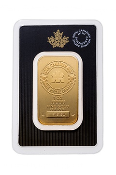 1oz 999.9 Fine Gold Bar - Royal Canadian Mint
