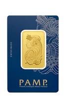 1oz Fine Gold Bar 999.9 - PAMP Suisse - Lady Fortuna Veriscan