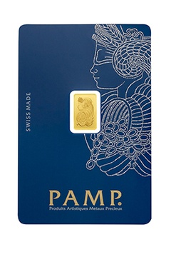 25 x 1gm Multi-Gram Gold Bar 999.9 - PAMP Suisse - Lady Fortuna Veriscan
